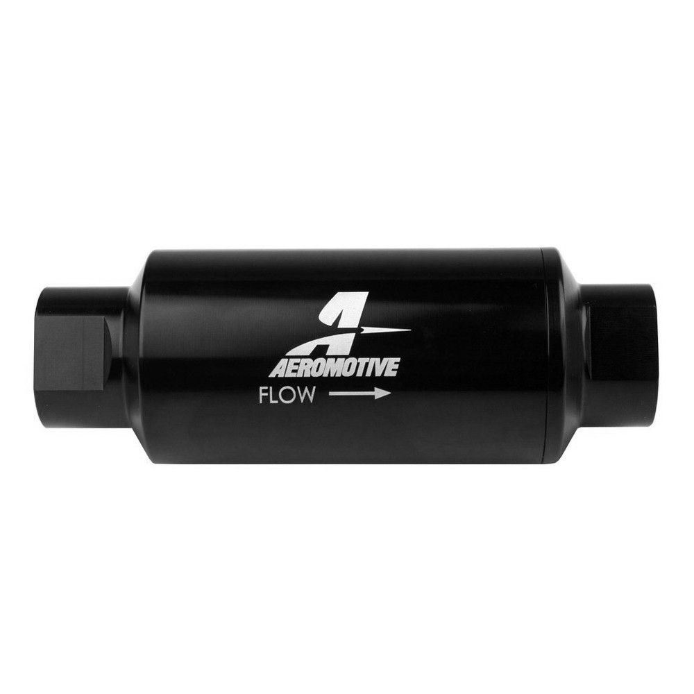 Aeromotive 12350 Filter, In-Line, 10-m Microglass Element, ORB-10, Black