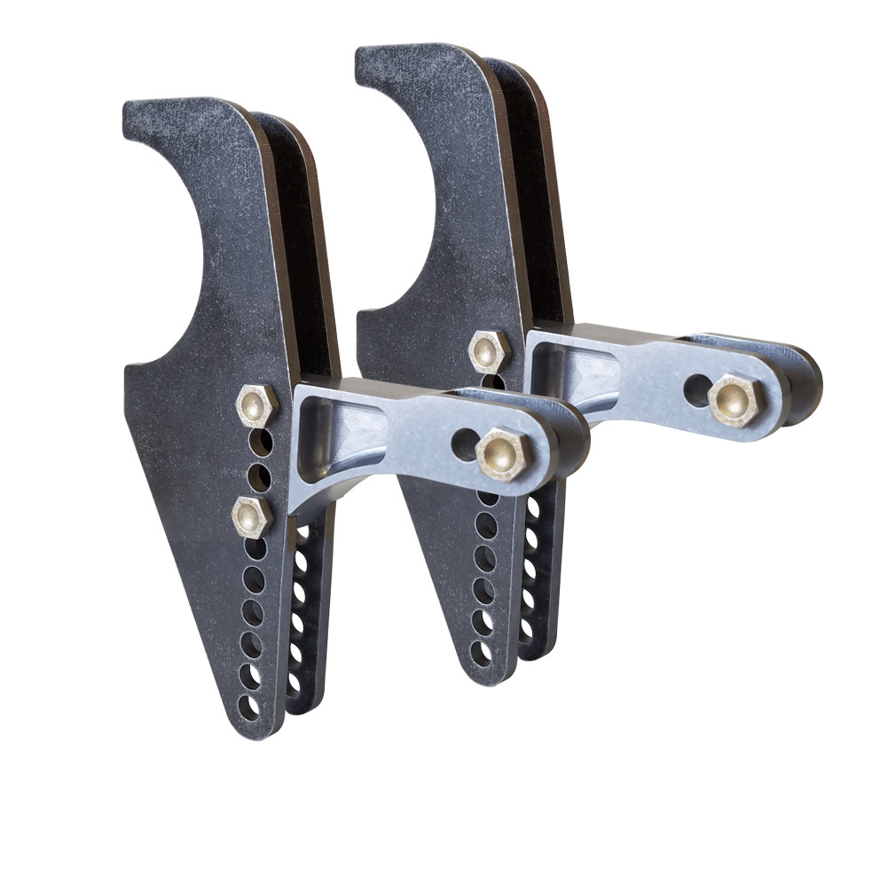 Billet Adjustable Double Shear Shock Mount Kit, 3/4" Wide