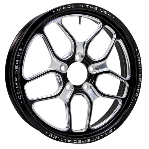 Billet Specialties Comp 7, 17 in. x 4.5 in., 5 in. x 4.75 in., 2.75 in. BS, Black