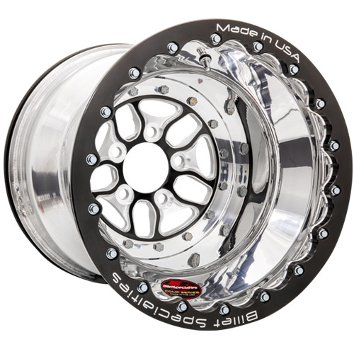 Billet Specialties BCD076166150 Comp 7 DBL, 16 in. x 16 in., 5 in. x 4.75 in., 5 in. BS, Black