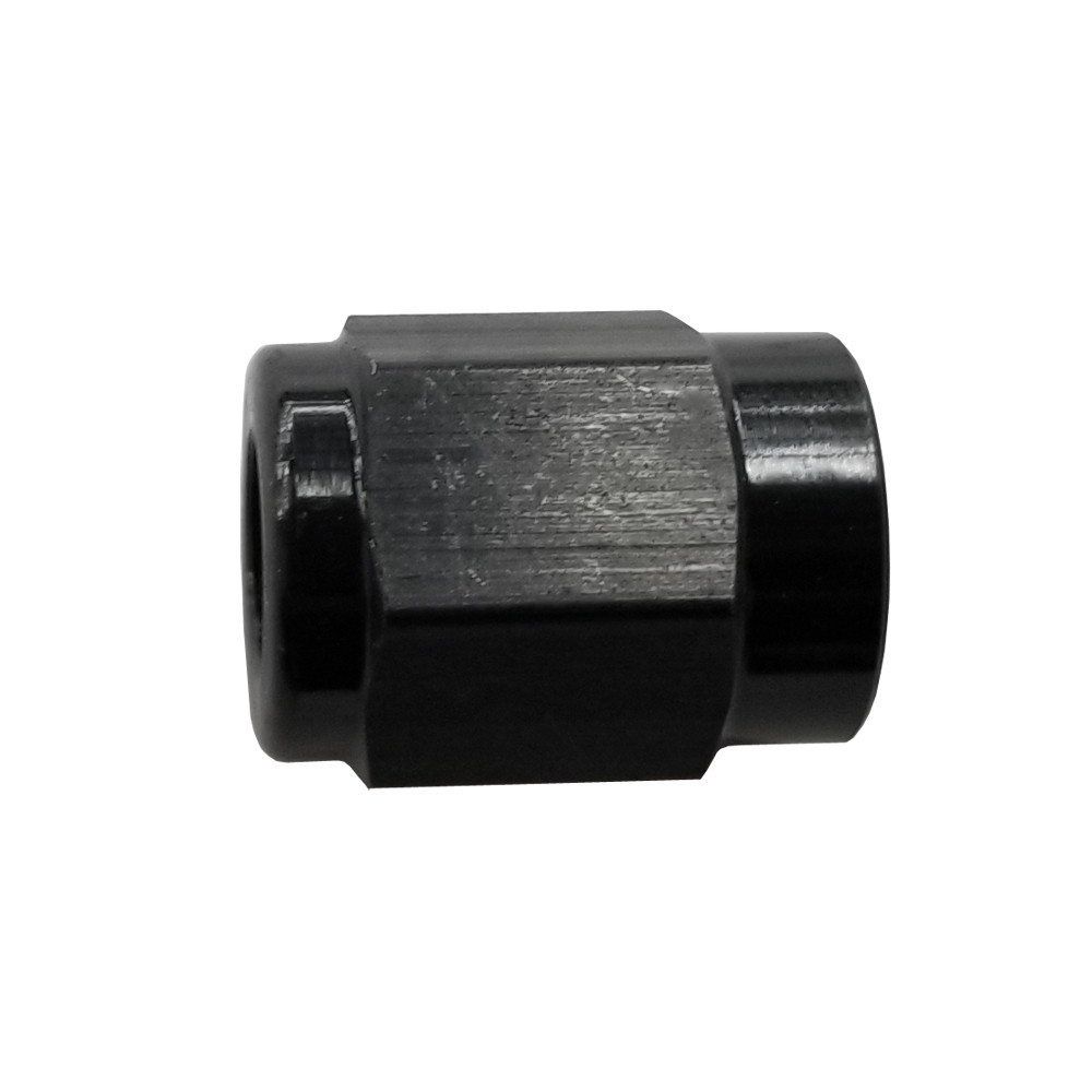 -3 AN Tube Nut, Aluminum, Black