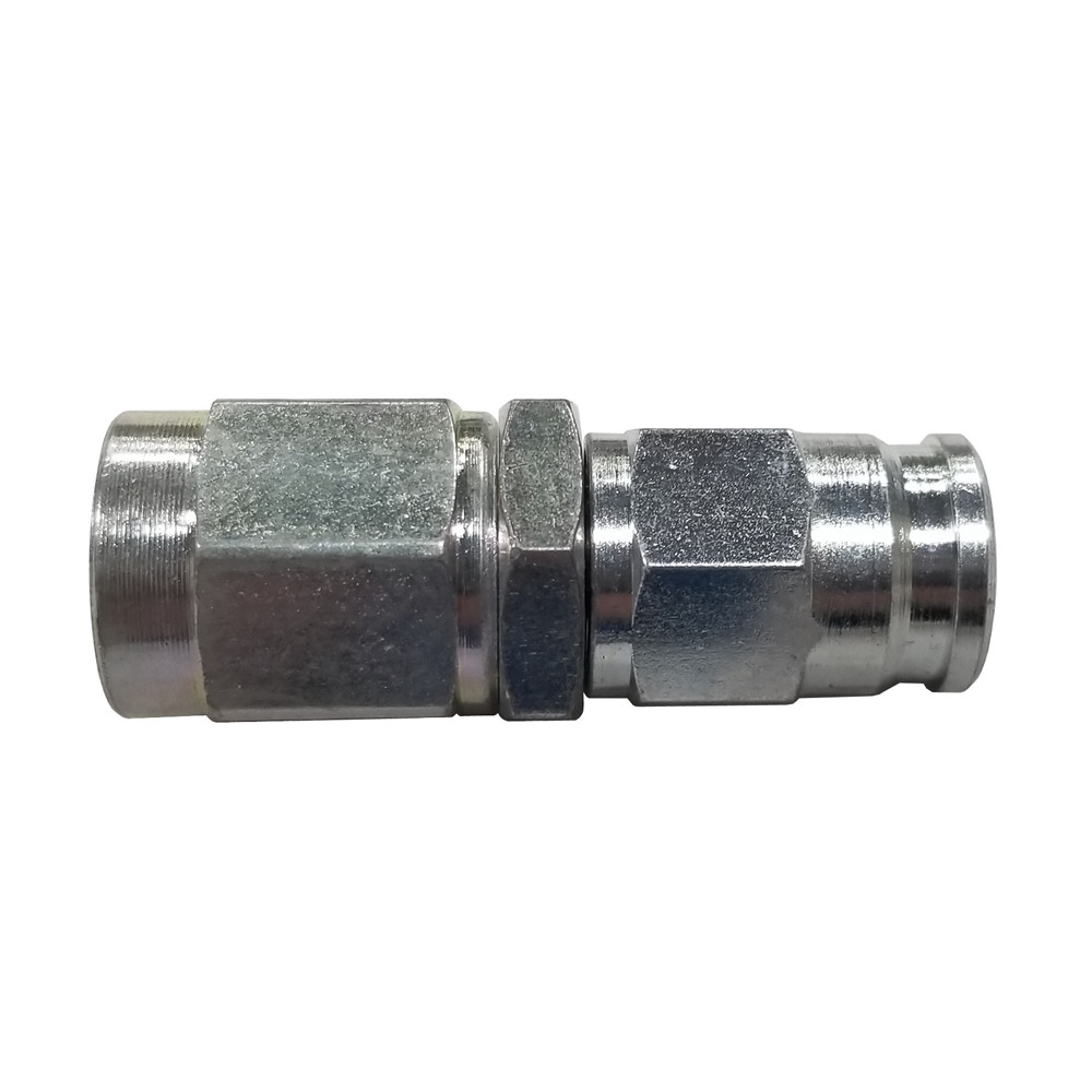 -4 AN Straight PTFE Hose End, Steel