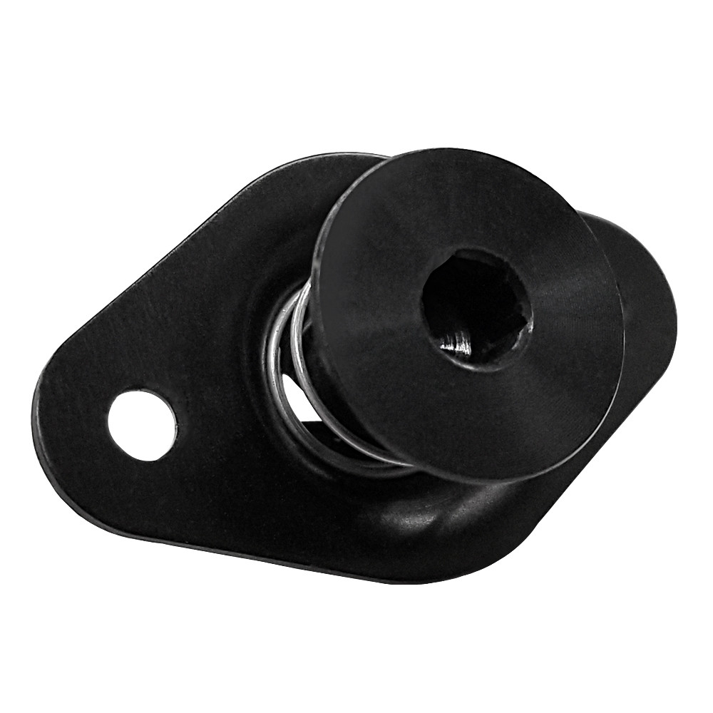 5/16 in. Self-Ejecting Flush Allen Head Quarter Turn Fastener, Aluminum, Black Anodized, .550 in. Grip Length