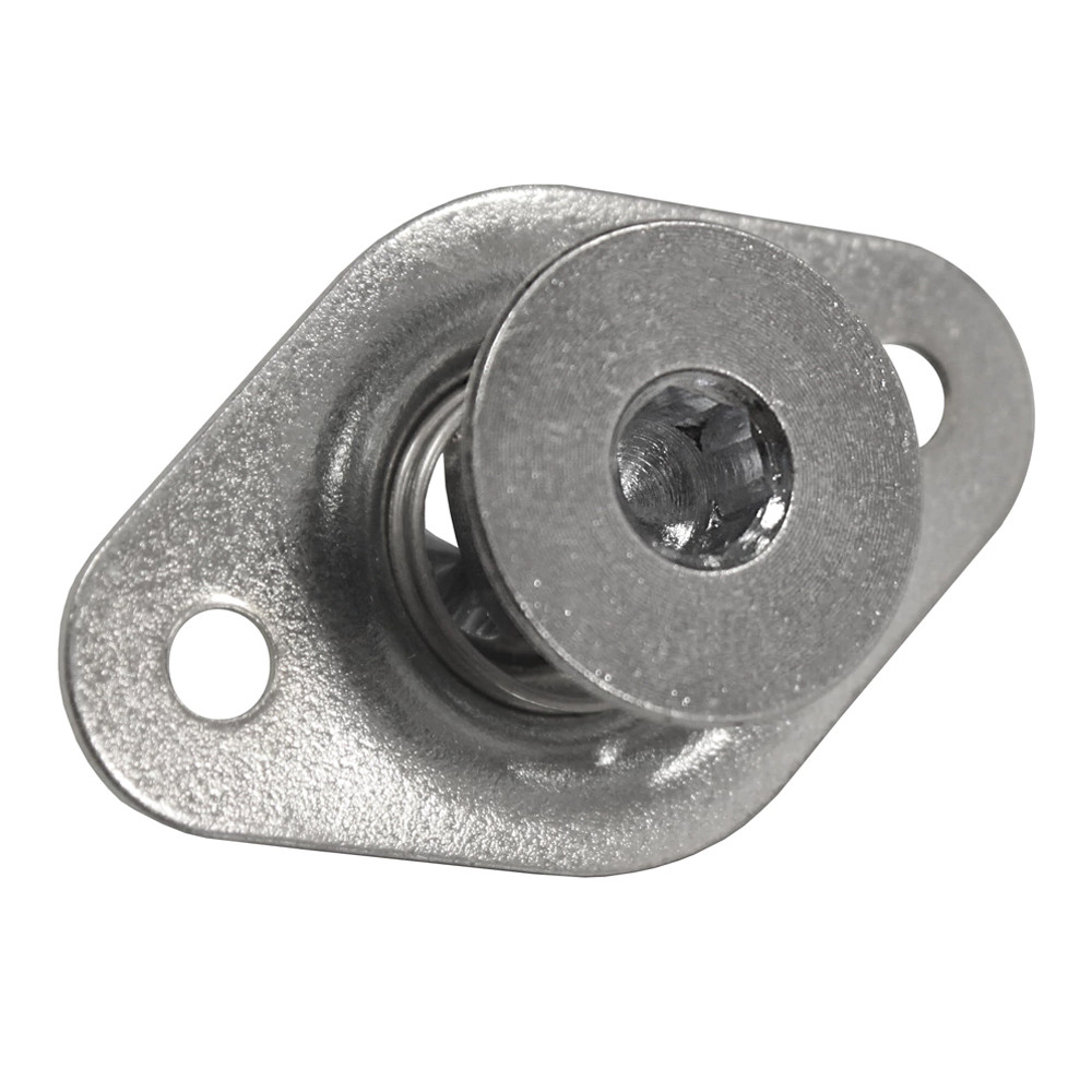 5/16 in. Self-Ejecting Flush Allen Head Quarter Turn Fastener, Steel, Silver, .550 in. Grip Length