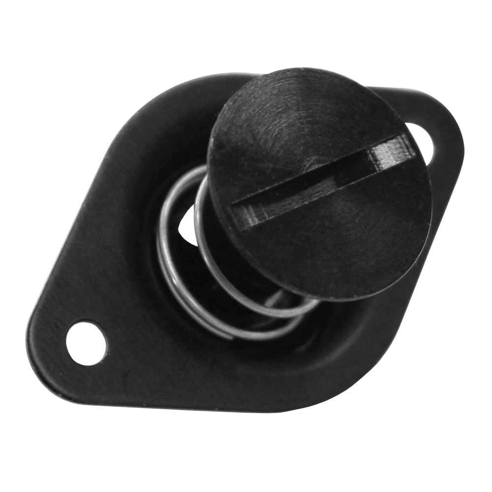 5/16 in. Self-Ejecting Flush Slotted Head Quarter Turn Fastener, Aluminum, Black Anodized, .550 in. Grip Length