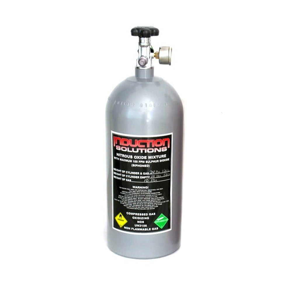 Induction Solutions 19905-8G 15 Lb Grey Nitrous Bottle | Quarter-Max