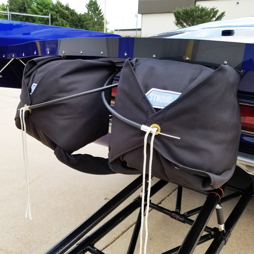 Stroud Pro Stock Dual Parachutes, Heavy, with Large Spring Launcher Kit