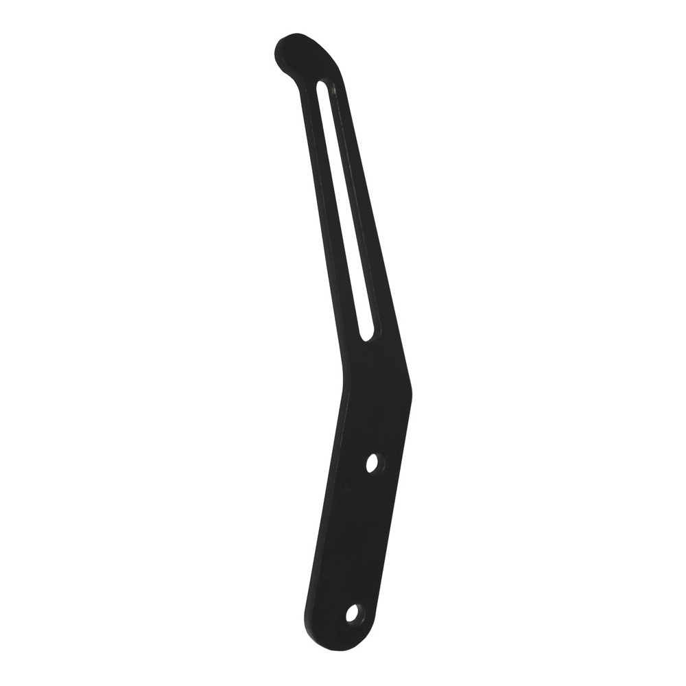 Interior Door Handle, 6 in., Aluminum, Black Anodized