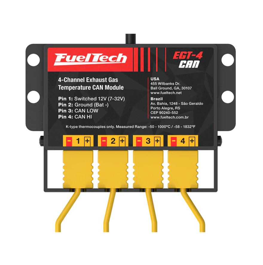 EGT-4 CAN, 4 Cylinder - with Harness & 4 Sensors