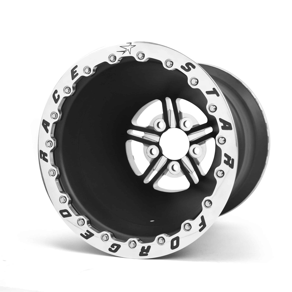 Race Star 63 Pro Forged DBL, 15 in. x 10 in., 5 in. x 5 in., 6 in. BS, Black Anodized/Machined