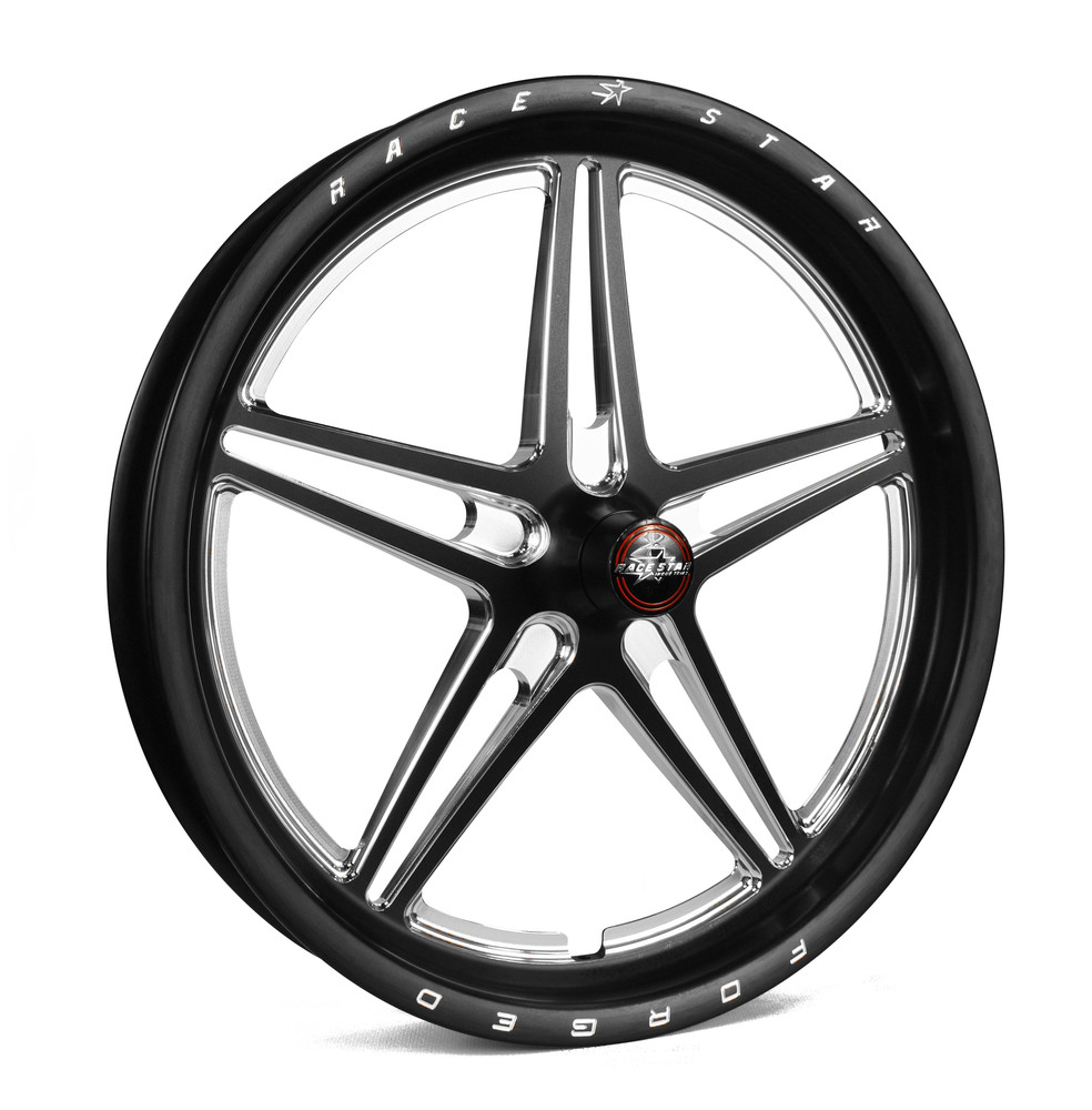 Race Star Wheels 63 Pro Forged, 17 in. x 2.4 in., Anglia, 1.13 in. BS, Black