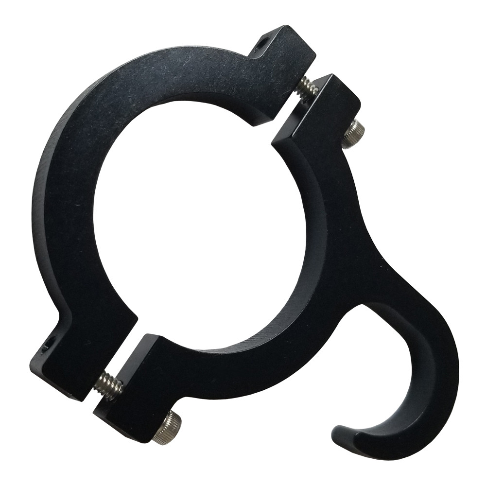Quarter-Max Clamp-On Helmet Hook, 1.625 in. Tube Size, Black Anodized