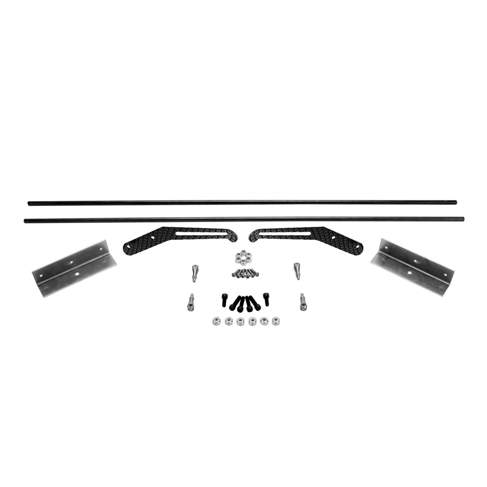 Interior Door Handle Kit, 6 in. Carbon Finish Aluminum Handles