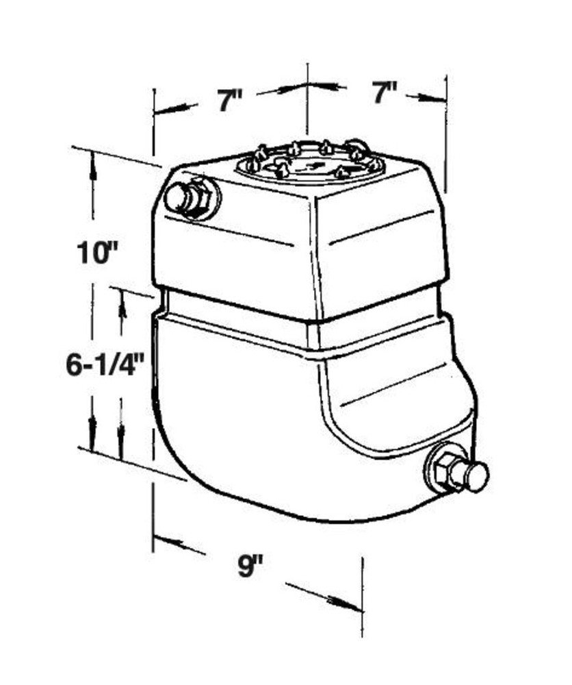JAZ Products 220-002-01-#10 2 Gallon Pro Stock Fuel Cell | Quarter-Max