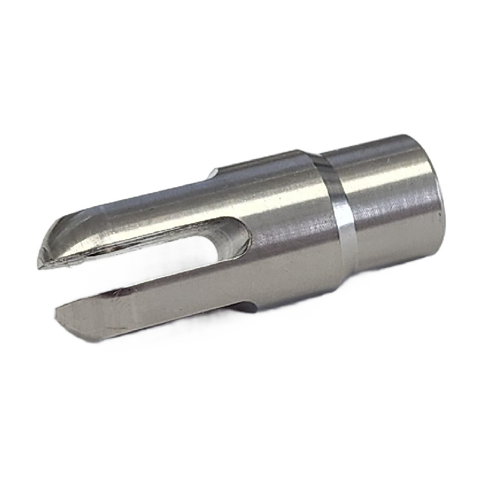 Quarter-Max 218112 Slot Clevis, Fits 3/4 in. OD x .052 in. W Tube, .200 in. Slot, .250 in. Hole, Titanium