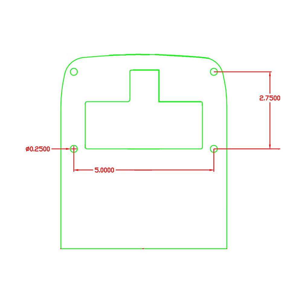 FuelTech Gauge Mount drawing