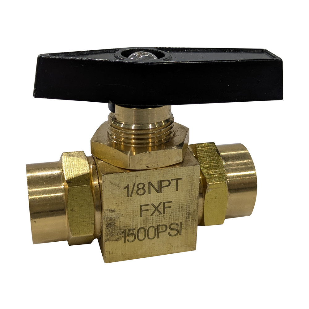 1/8" FNPT Brass Ball Valve Inline