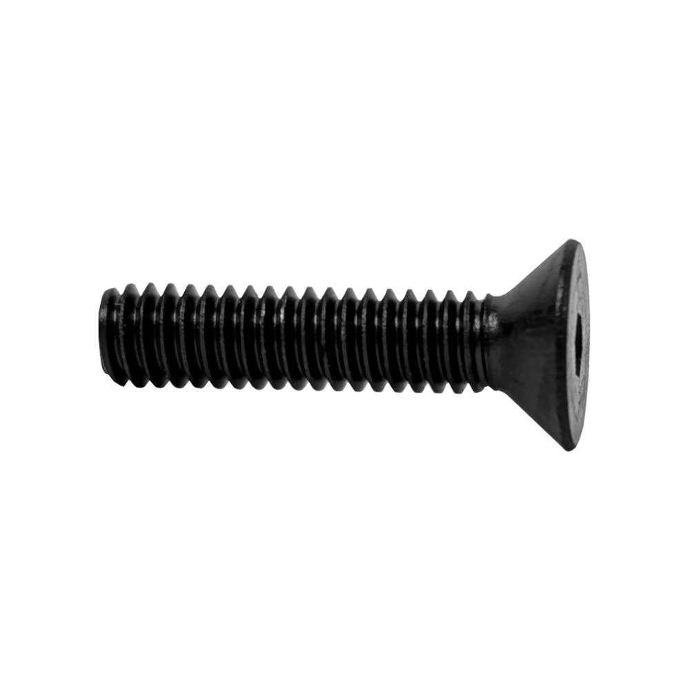 8-32" x 3/4" Flat Head Socket Screws, Aluminum, Black Anodized