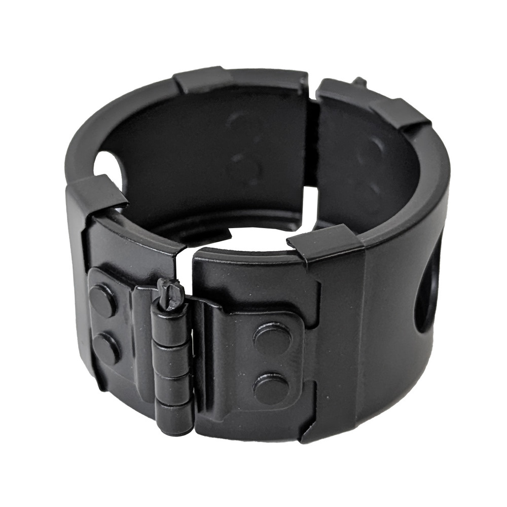 QM -20 Wiggins Clamshell Coupler for 1-1/4" Hose, Black Anodized Aluminum