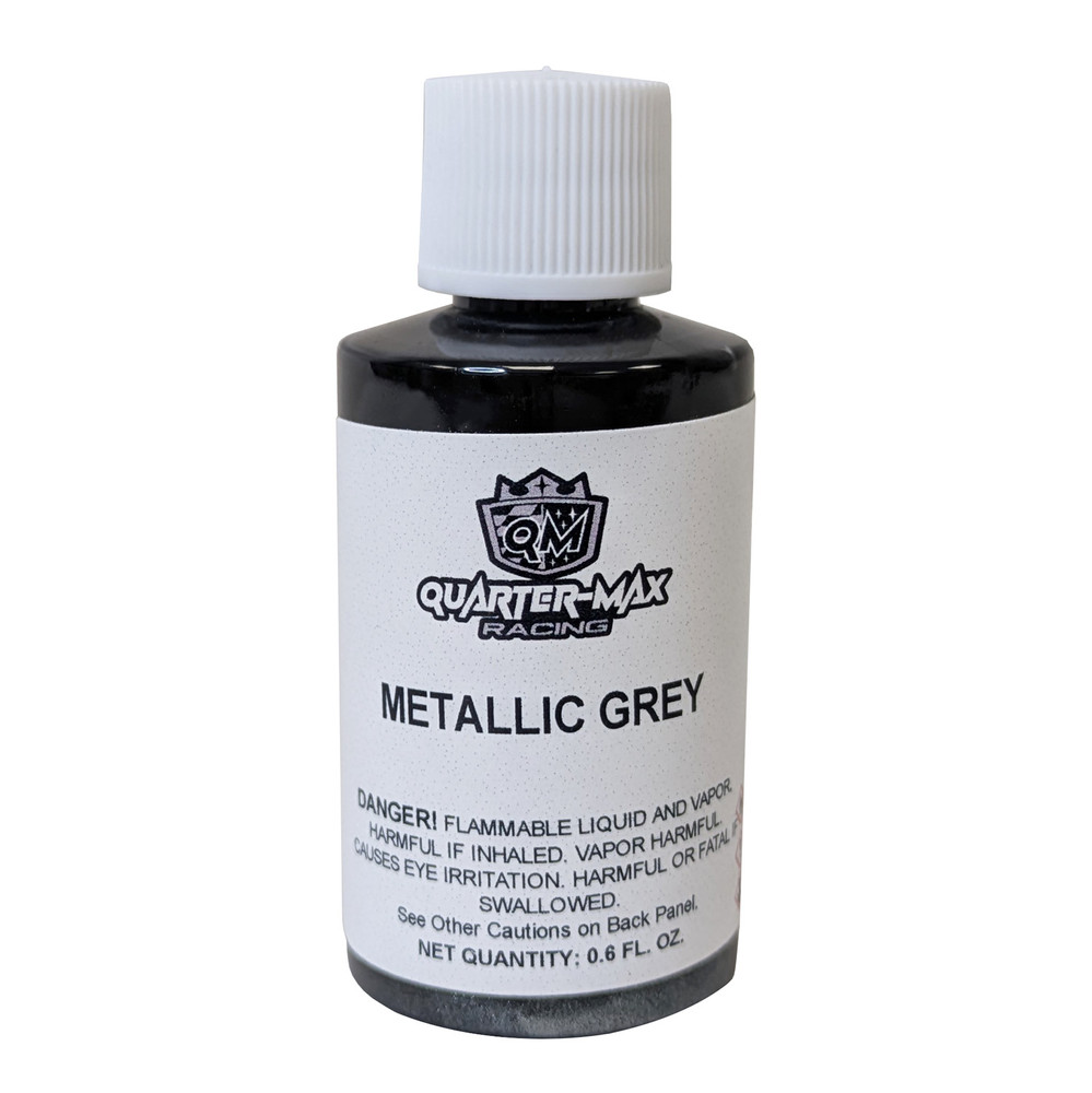 Quarter-Max Racing Chassis Touch Up Paint, .06 Fl. Oz. Bottle, Metallic Grey