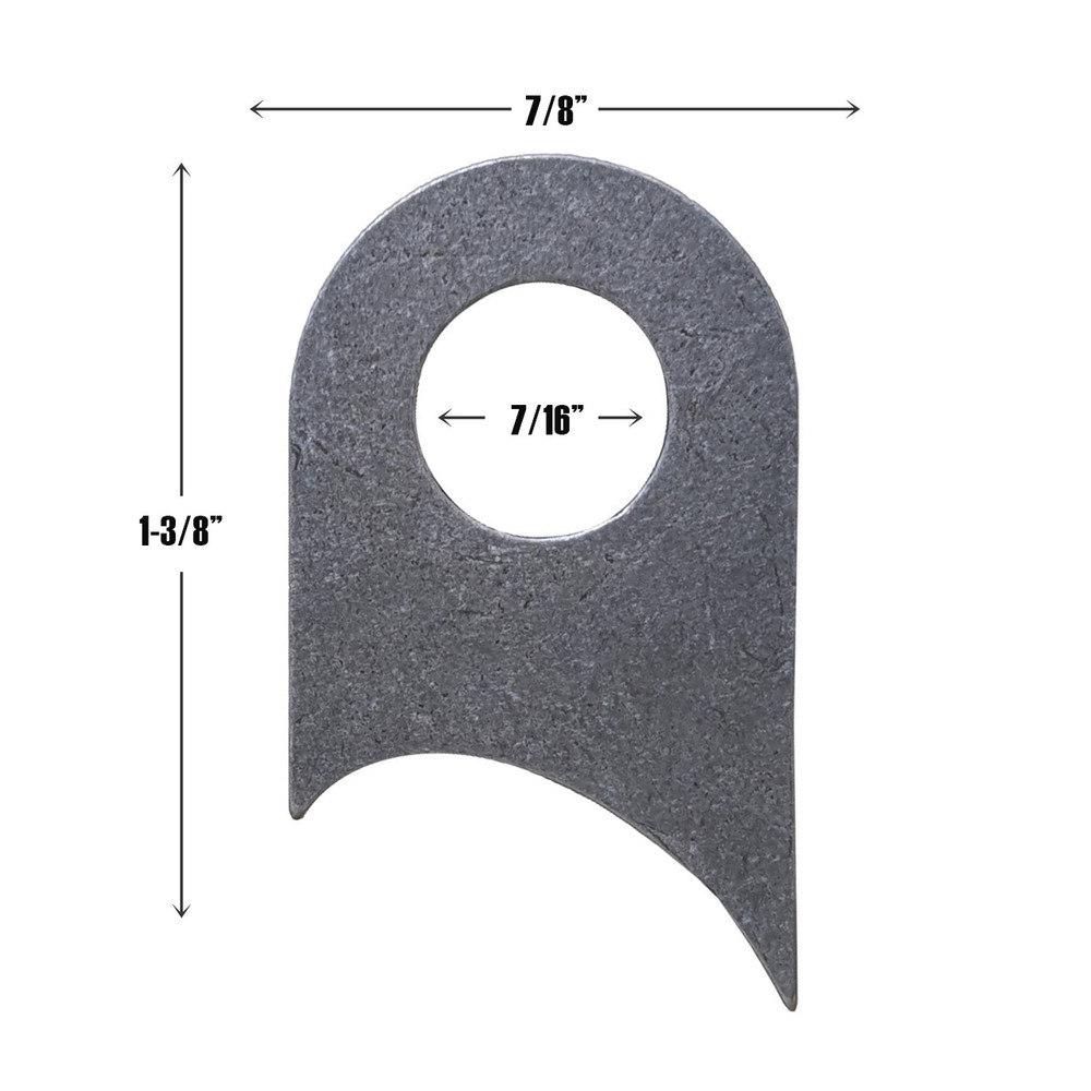 Fire Nozzle Mount Tab (QM-411201) - Measurements 
