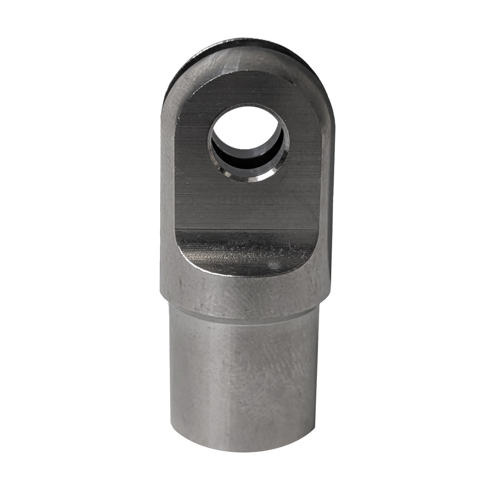 Clevis, Fits 5/8 in. OD x .050 in. W Tube, .140 in. Slot, .250 in. Hole, Titanium (QM-218118)