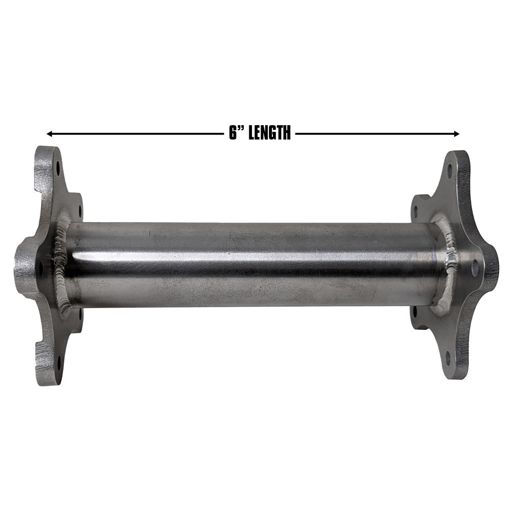 6" Steering Wheel Extension, Welded, Recessed for Horn Button, Titanium (QM-203144-6)