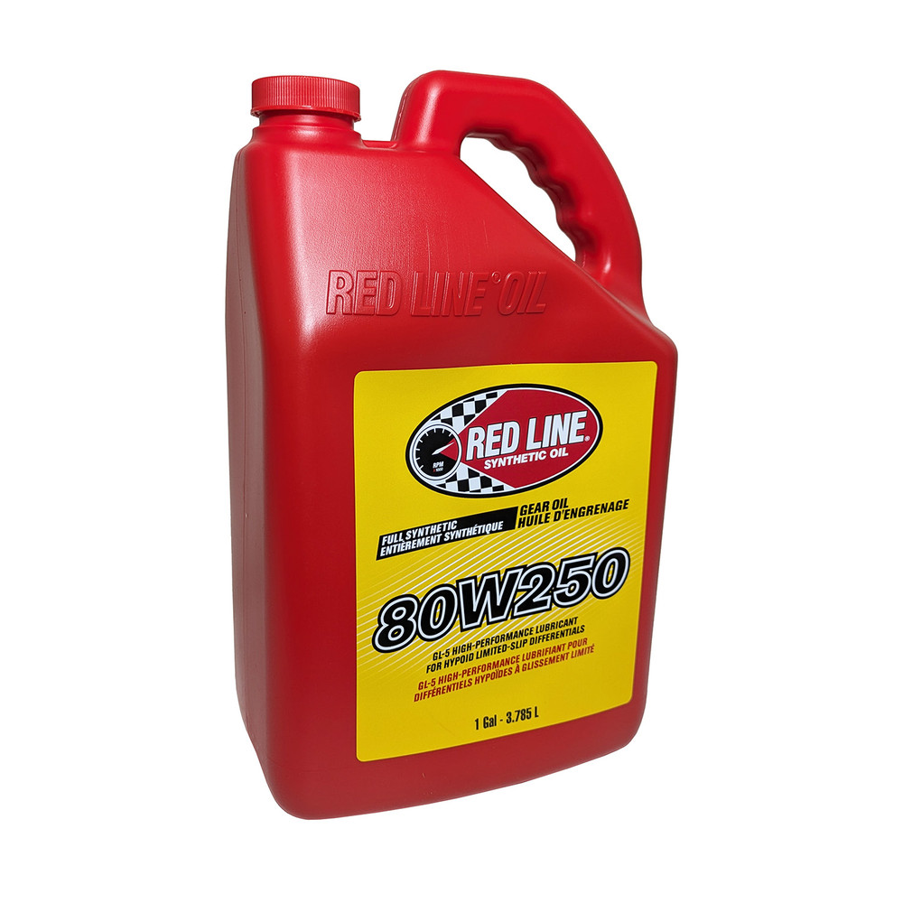 アメリカグラス Red Line Synthetic Oil 58605, 80W250 GL-5 Gear Oil, 1 gallon RED
