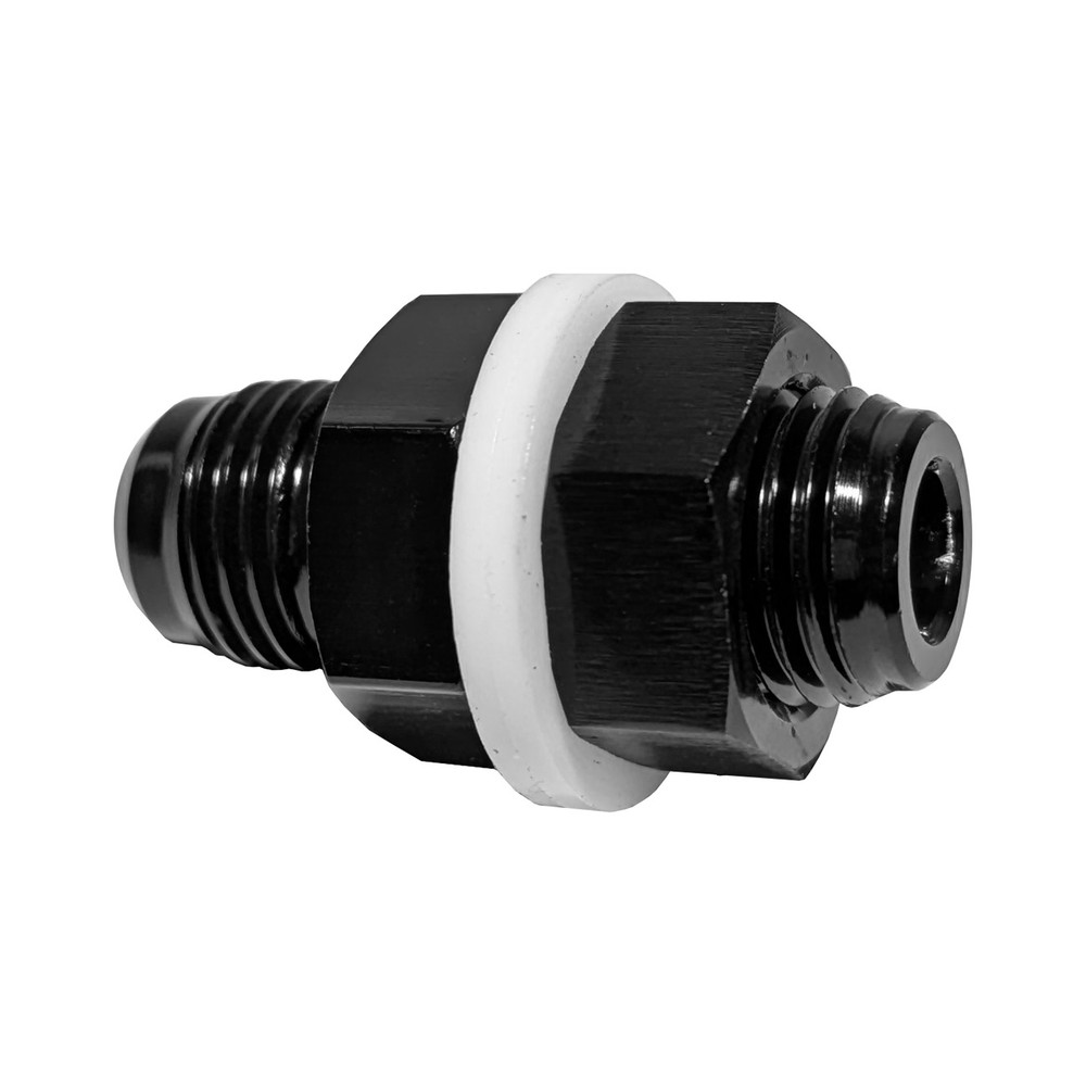 6AN to 6AN Male Flare Straight Fuel Cell Bulkhead Fitting (FIT-60000)