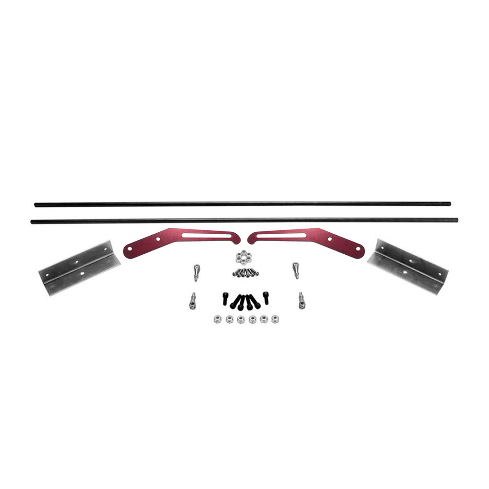QM Interior Door Handle Kit, 6 in. Crimson Red, Aluminum Handles