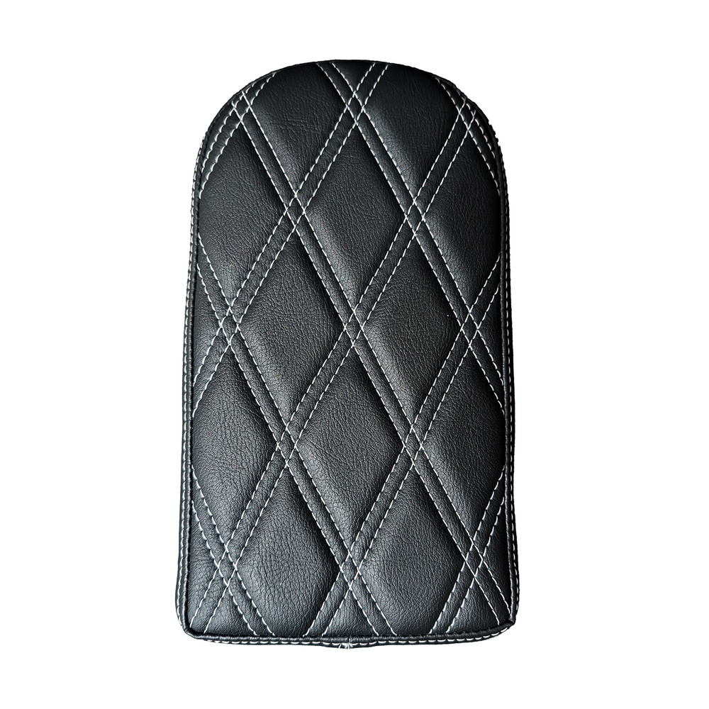 Side Bar Rider Seat, White Diamond Pattern Stitching QM-211998