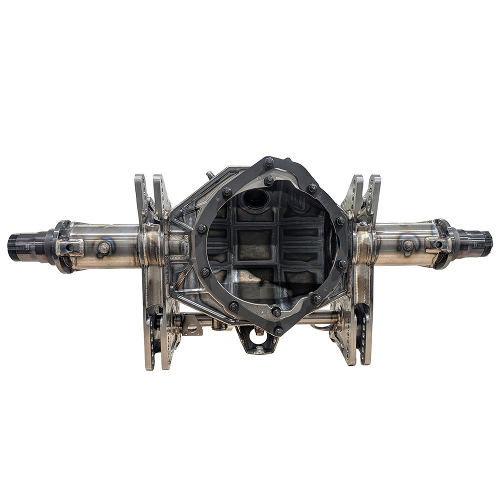 QM Pro Welded Dual 10" - 11" 4130 Pro Mod Floater Rear End Housing with Adjustable Shock Mounts (QM-204109-11-PMAS)