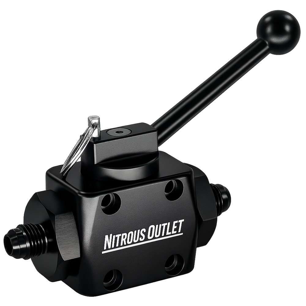 Nitrous Outlet PowerFlow Max 6AN High Flow Inline Billet Ball Valve – .512" ID