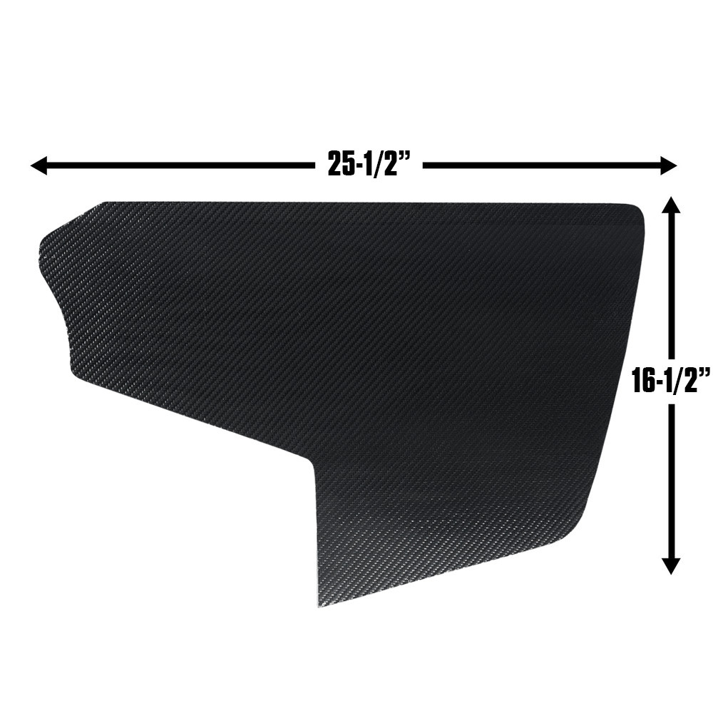 QM Late Model Camaro Spill Plate, Carbon Fiber (QM-430675)