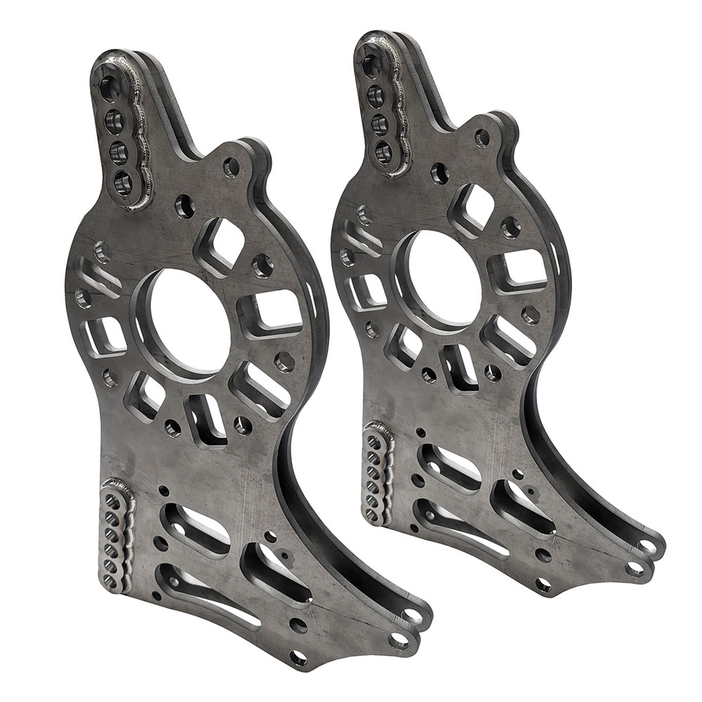 QM Strange 11" Modular 4-Link Housing Brackets with Doublers, Welded, Titanium (QM-201216)