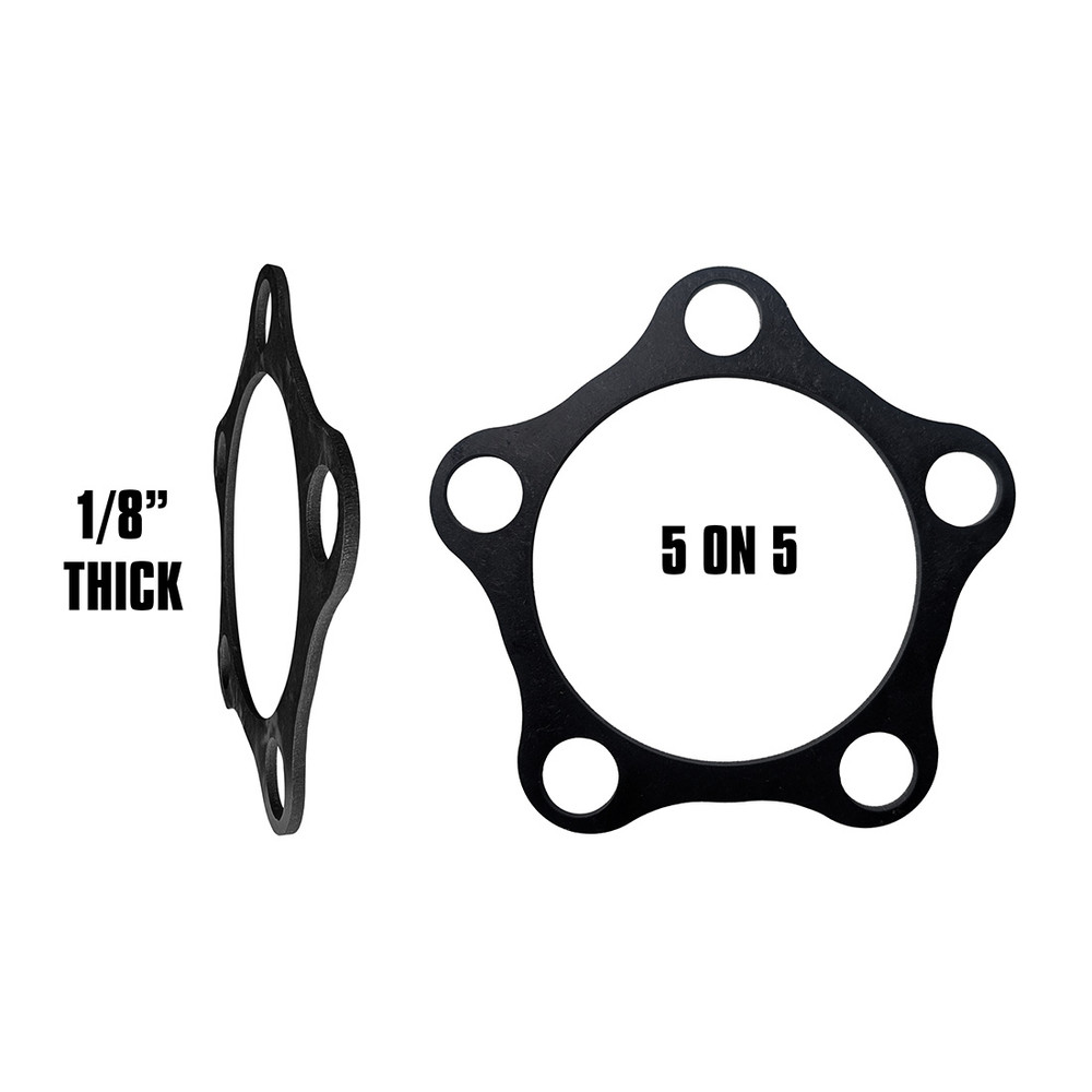 QM Wheel Spacers 1/8" Thick, 5-on-4-3/4, Aluminum (QM-205123-125)