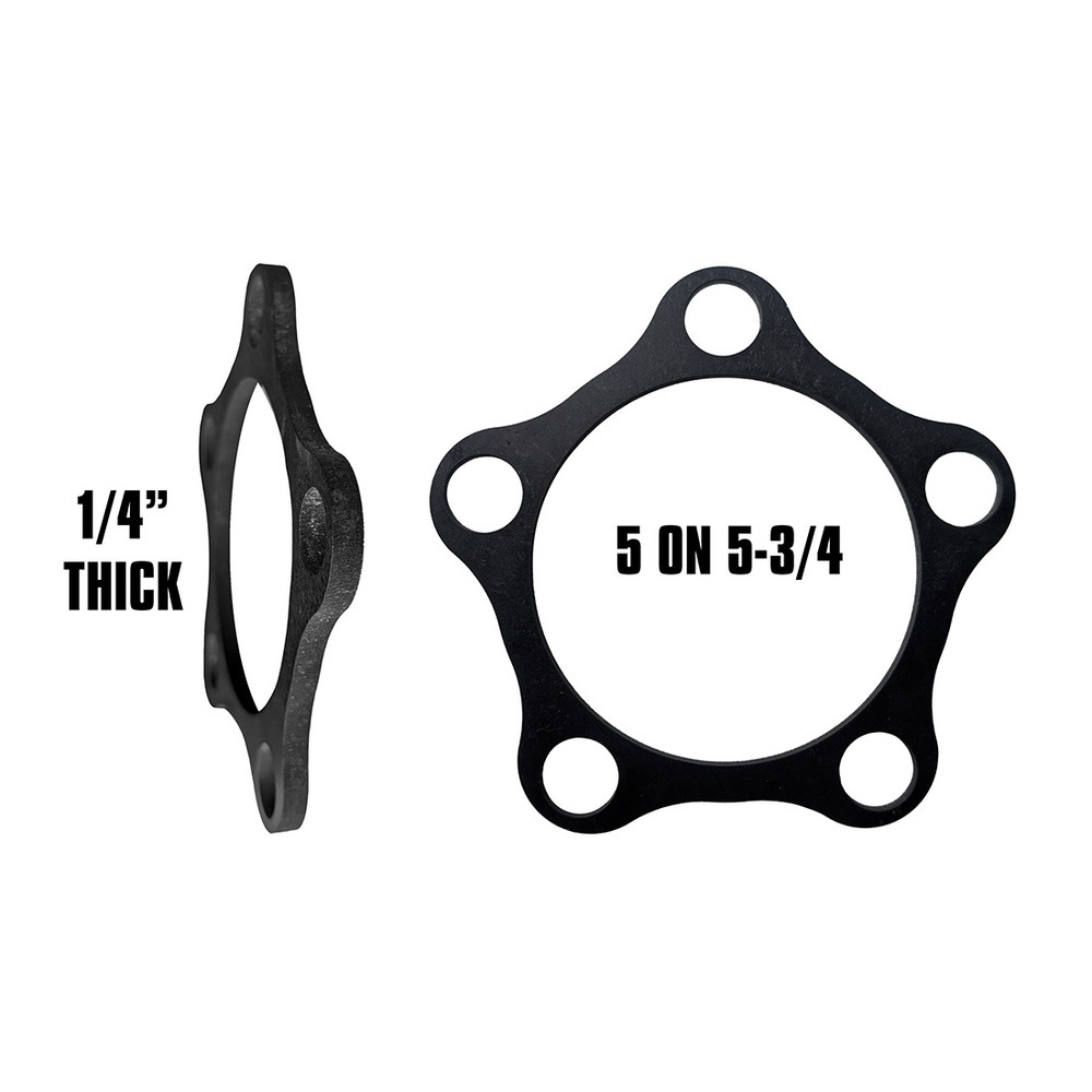 QM Wheel Spacers 1/4" Thick, 5-on-5-3/4, Aluminum (QM-205123-250)