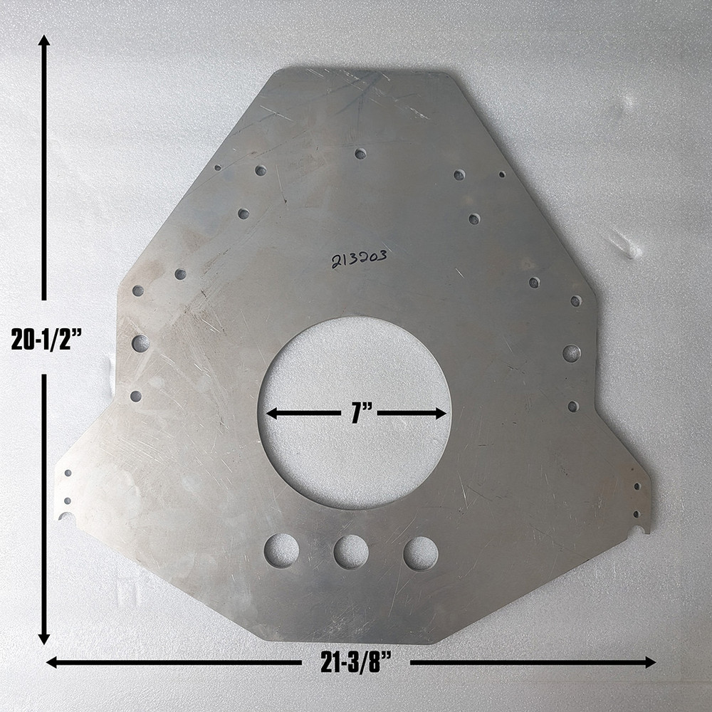 Midplate Chevy (Old Style)1/4", Aluminum (QM-213203)