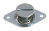 7/16 in. Self-Ejecting Flush Slotted Head Quarter Turn Fastener, Steel, Silver, .500 in. Grip Length