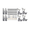 Quarter-Max 301101-3.0 4-Link Kit with Universal Chassis Brackets & 3 in. Axle Tube Hole Size Housing Brackets
