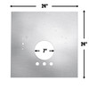 QM Big Block Chevy Midplate, 7" Center Hole