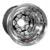 Weld Racing AlumaStar Pro Liner, 16 in. x 16 in., 5 in. x 5 in., 5 in. BS, Black Center, Polished Shell