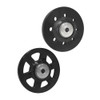 Wheelie bar wheel options