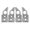 Quarter-Max 410019-3-AS Pro Series 4-Link Housing Brackets for Billet Adjustable Shock Mounts, Mild Steel, 3 in. Axle Tube Hole Size