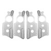 Quarter-Max 410019-11D-AS Extreme Pro Series 4-Link Housing Brackets for Billet Adjustable Shock Mounts with Upper and Lower Doublers