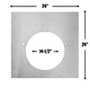 QM Big Block Chevy Midplate, 14-1/2" Center Hole