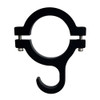 Quarter-Max Clamp-On Helmet Hook, 1.75 in. Tube Size, Black Anodized