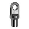 QM Slot Clevis, Fits 3/8 in. OD x .058 in. W Tube, .130 in. Slot, .190 in. Hole, 4130