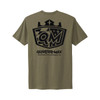Quarter-Max T-Shirt, Military Green, Black Logo