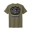 Quarter-Max T-Shirt, Military Green, Premium Logo 